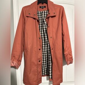 Beautiful Peach Trench Coat